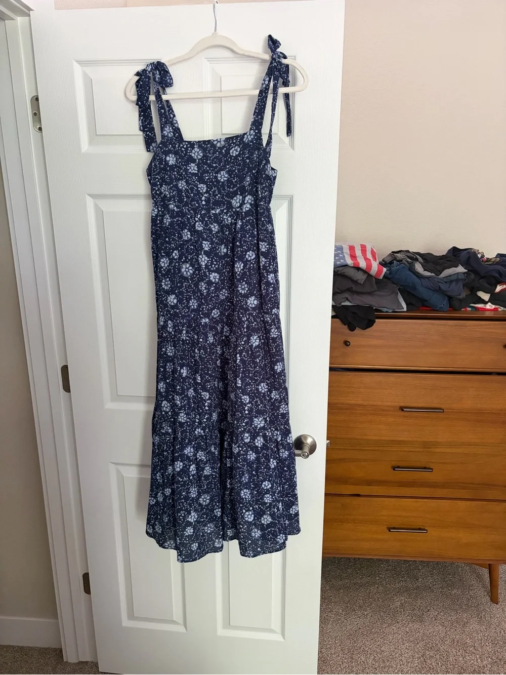 Madewell Navy and White Floral Sundress - Picture 1 of 3